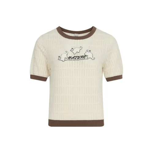 JESSYLINE Бежевый Женские Трикотаж