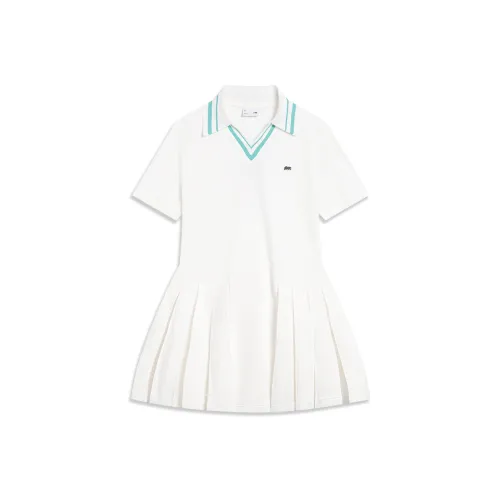 Подкладка Sports Trend Series Короткий рукав Платье Женское Белое
