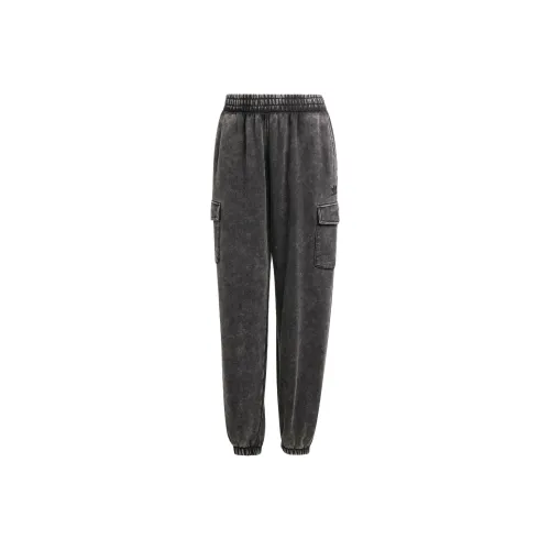 Adidas Originals WASHED ACID WASHED SWEAT JOGGERS Вязаные тренировочные брюки Женские Черный