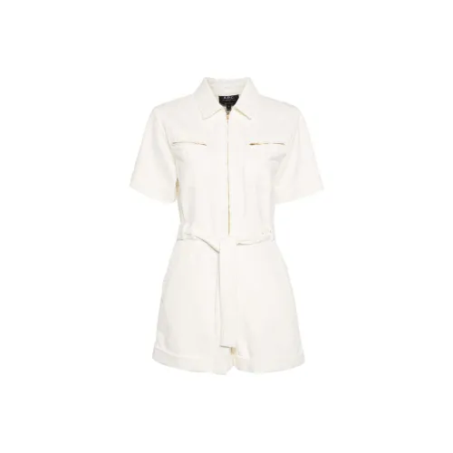 A.P.C Экрю Женские Комбинезоны