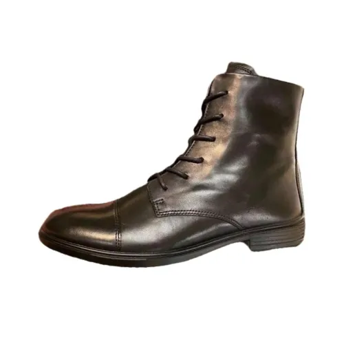 Ecco Короткий Мартин Ботинок Женские Черный