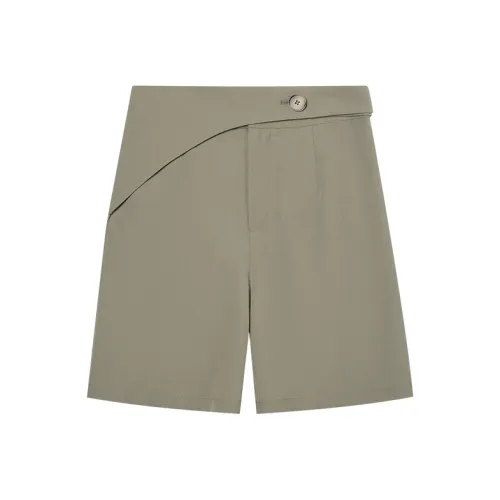 Pit Повседневные шорты женские кофейно-зеленые