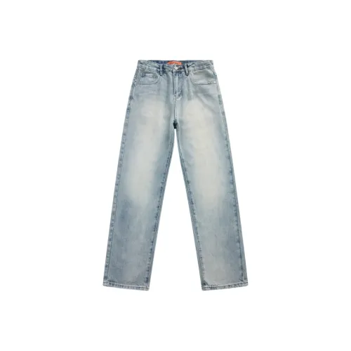 UKTK Светло-синие мужские джинсы