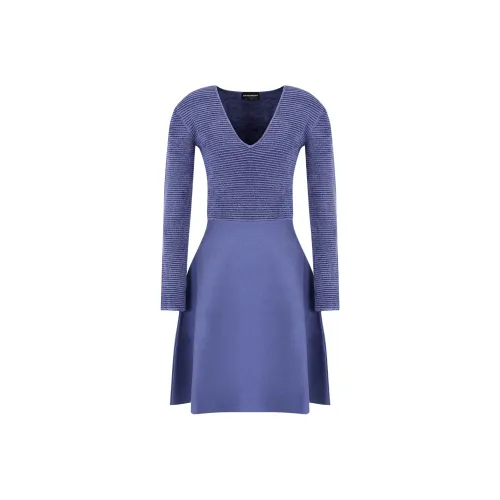 EMPORIO ARMANI Длинное платье с длинными рукавами женское