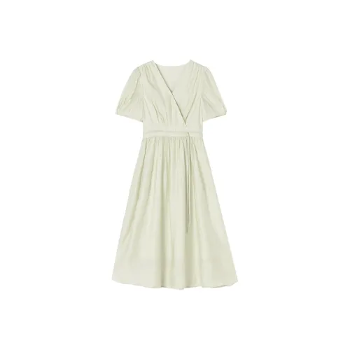 XIANGYING Короткое платье с короткими рукавами женское