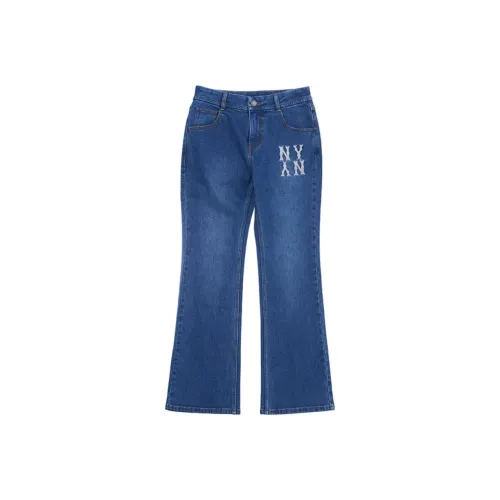 Mlb Base Logo Basic Small Джинсы Женские Индиго