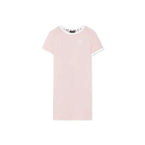 Skechers Короткий рукав Платье Женское Мягкий розовый