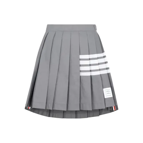 THOM BROWNE Серые Женские Повседневные Короткие Юбки