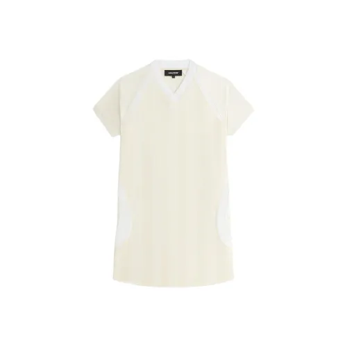 Kith Экрю Женские Платья с Коротким Рукавом