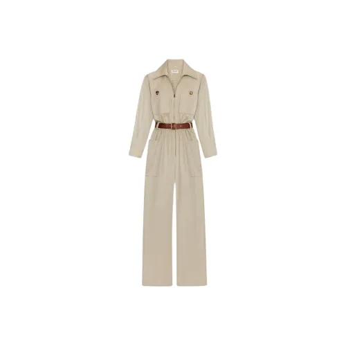 SAINT LAURENT Комбинезон Женский Хаки