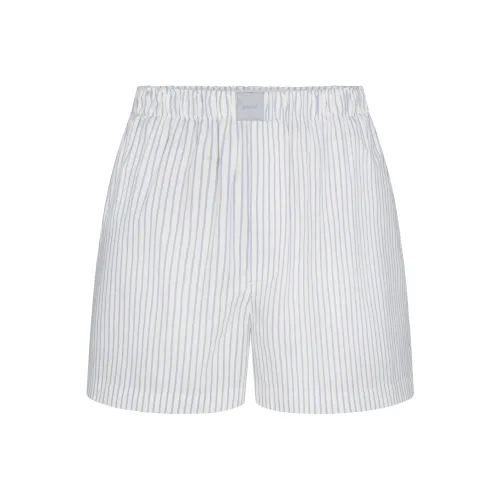 SKIMS SS25 Дзен-синий Stripe/Дзен-синий Полосы Цвет Женские Повседневные шорты