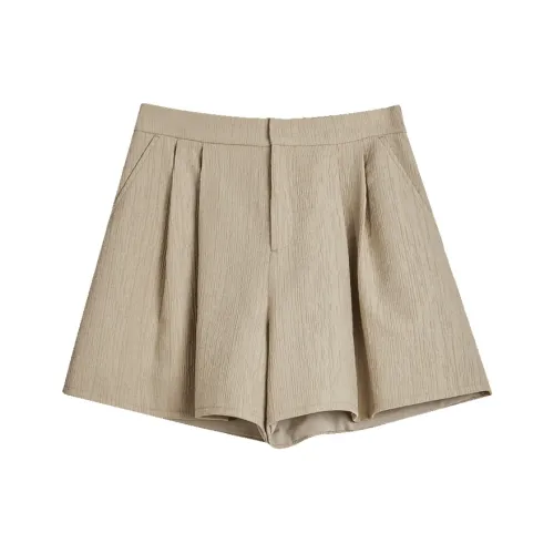 ELLE Верблюжий Женские Повседневные шорты