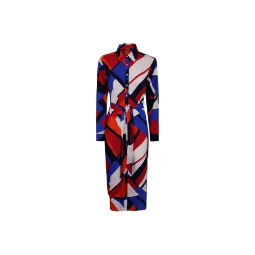 Ralph Lauren Blue Женские Длинные Рукава Платья