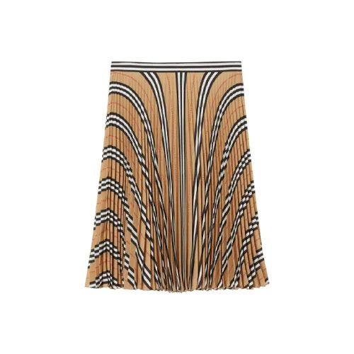 Платье-миди длины Burberry для женщин цвет хаки