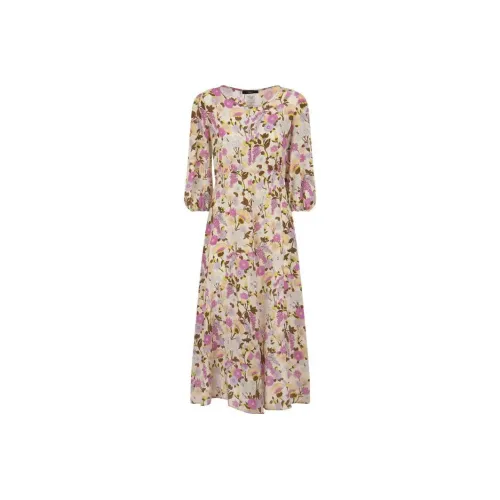 WEEKEND MaxMara Многоцветные Женские Длинные Платья с Рукавами