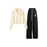 Молоко Белый (M Custard Rainbow Chest Label) + Черный (M Custard Rainbow Pants Label)