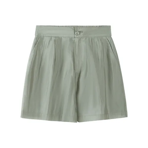 THE SEA LIFE Повседневные шорты Женские Сияющий зеленый