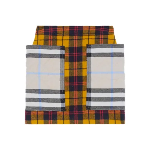 Burberry Желтые Женские Повседневные Короткие Юбки
