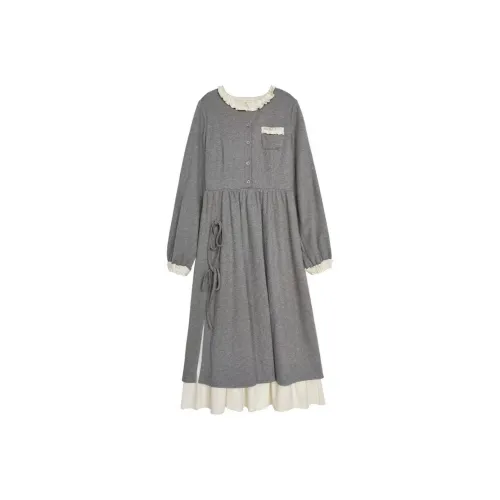 KEAB Длинное платье с длинными рукавами женское цвет на изображении