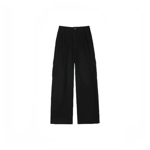 Mu Qingqing Карго Брюки Женские Черные