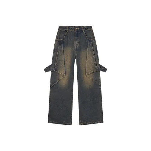 EPTISON WOMAN Джинсы Женские Темно-Джинсовый Синий