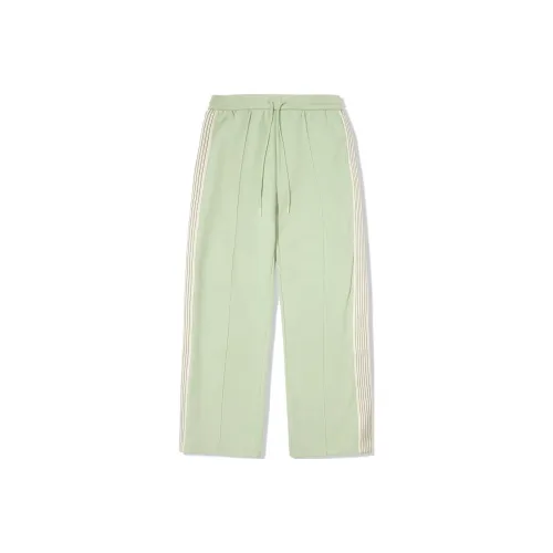 LINING Вязаные тренировочные брюки женские цвет спаржа белый