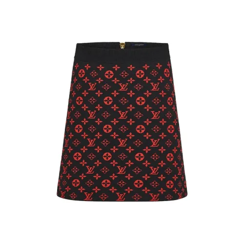 LOUIS VUITTON Повседневные короткие юбки Женские Red