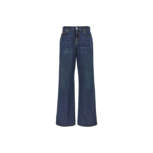 Alexander McQueen Индиго Женские Джинсы
