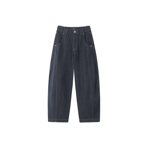 PEACEBIRD Темно-синий деним Женские джинсы