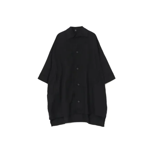 Yohji Yamamoto Черные Женские Длинные Платья с Длинными Рукавами