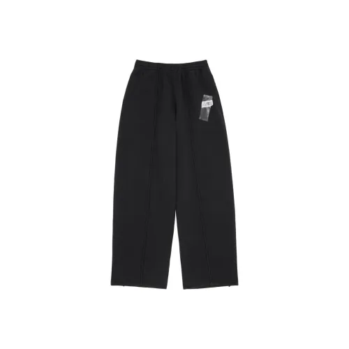 MM6 MAISON MARGIELA FW24 Вязаные спортивные брюки женские черные