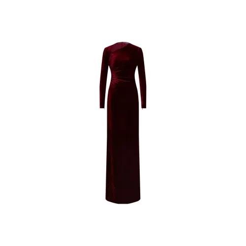 Ralph Lauren Red Женские Длинные Рукава Платья