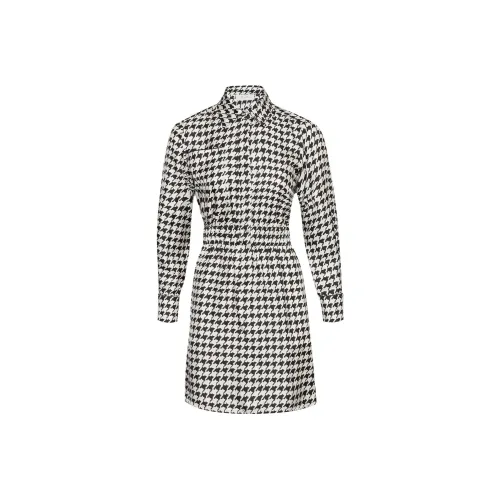 MaxMara Длинное платье с длинными рукавами женское черное