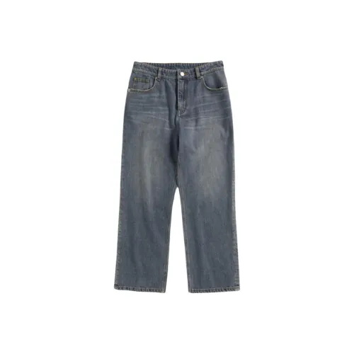 Short Sentence Джинсы Унисекс Синий Серый