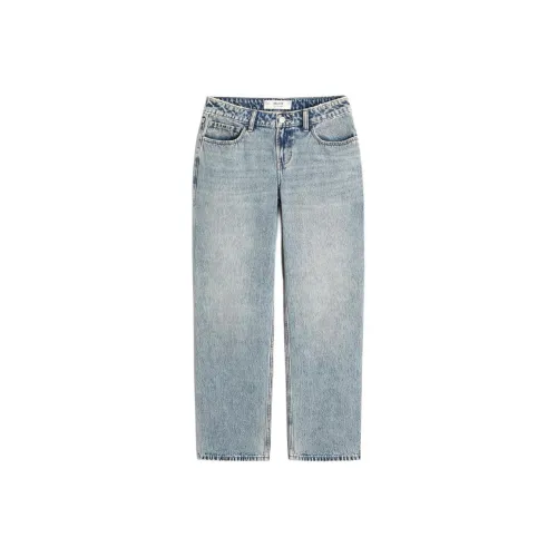 Hollister Джинсы Женские Средне-голубой