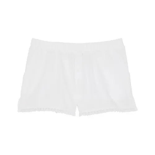 Victoria's Secret Розовый By FRANKIES BIKINIS Madison Боксер Поплин Короткий WP Повседневные шорты Женские Белый