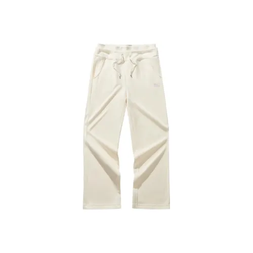 ANTA Life Collection Sports Life Collection Вязаные тренировочные брюки женские цвет ванильный экрю