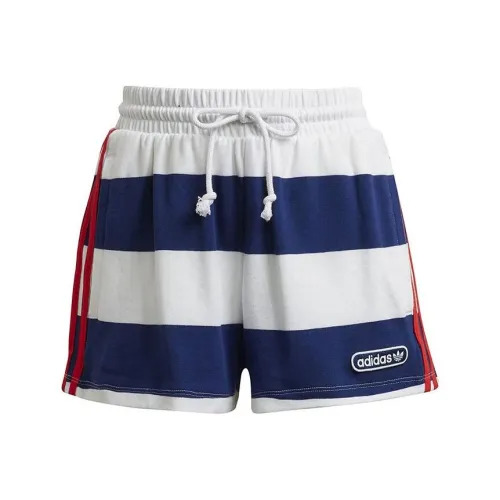 Adidas Originals Повседневные шорты Женские Фиолетовые Белые