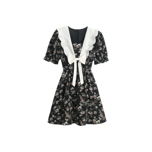 MISTVB Короткий рукав Платье Женское