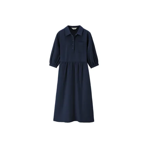 Giordano Короткий рукав Платье Женское