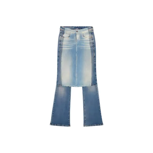 DIESEL FW24 D Sel Джинсы Женские Средне-голубой