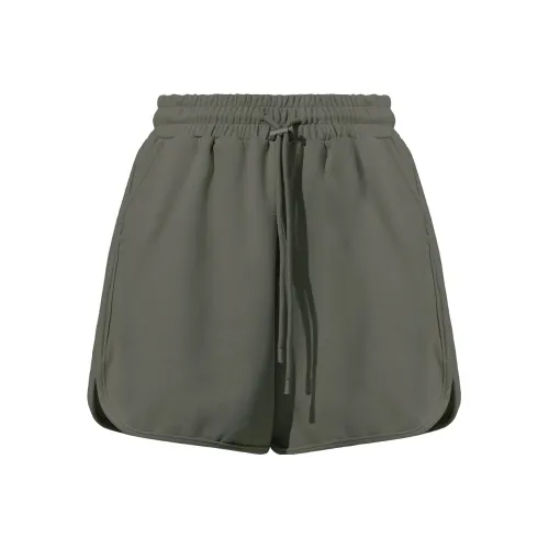 THE SEA LIFE Повседневные шорты Женские Зеленый Хаки