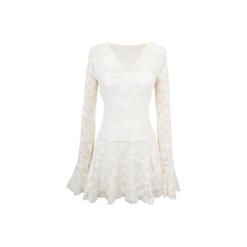 PAZZO Женские Длинные Платья с Рукавами