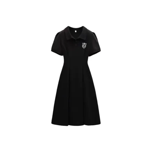 Lookinto Короткий рукав Платье Женское