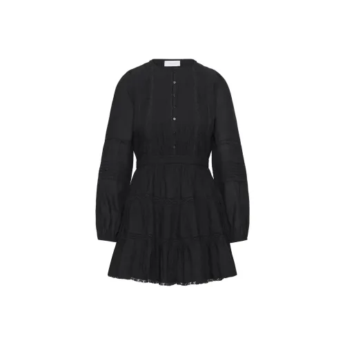 ARITZIA Little Moon Perissa Платье Длинное с длинными рукавами Женское Черное