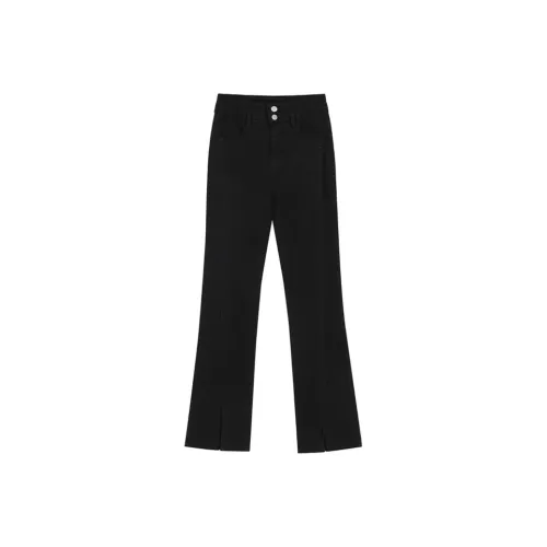 VEGA CHANG Черные Эластичные Женские Джинсы