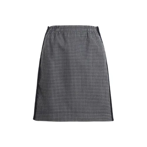 FENDI FW20 Повседневный Длинный Юбка Женские Серый