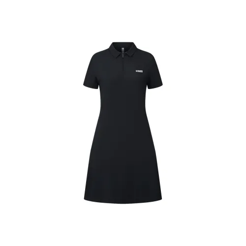 K·SWISS 008 K00A BLK0 Женские Короткие Платья с Рукавами