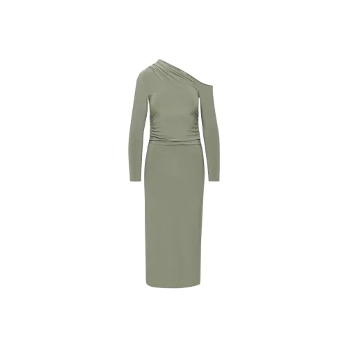 ARITZIA WILFRED Brielle Платье Длинное с длинными рукавами Платье Женское Дымчатый Шалфей