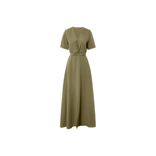 Max Issa Короткий рукав Платье Женское Зеленое